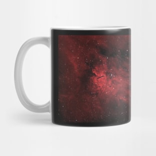 Emission nebula Sh2-86 and star open cluster NGC 6823 in the constellation Vulpecula Mug